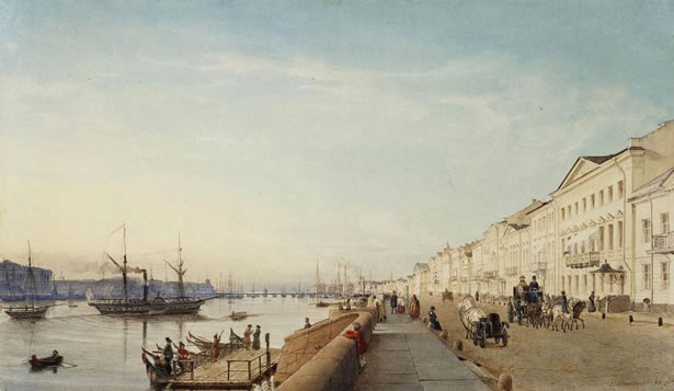 The English Embankment In 1835